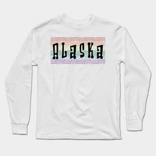 LGBTQ PATTERN AMERICA ALASKA Long Sleeve T-Shirt